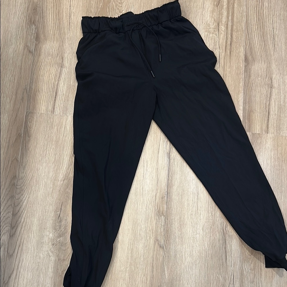 Black Drawstring Jogger Pants